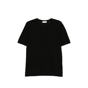 Roberto Collina Men Henley Cotton T-Shirt